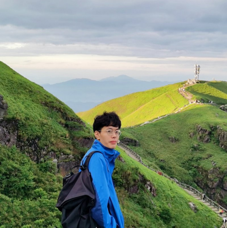 (考研后,曹子健在旅游途中)